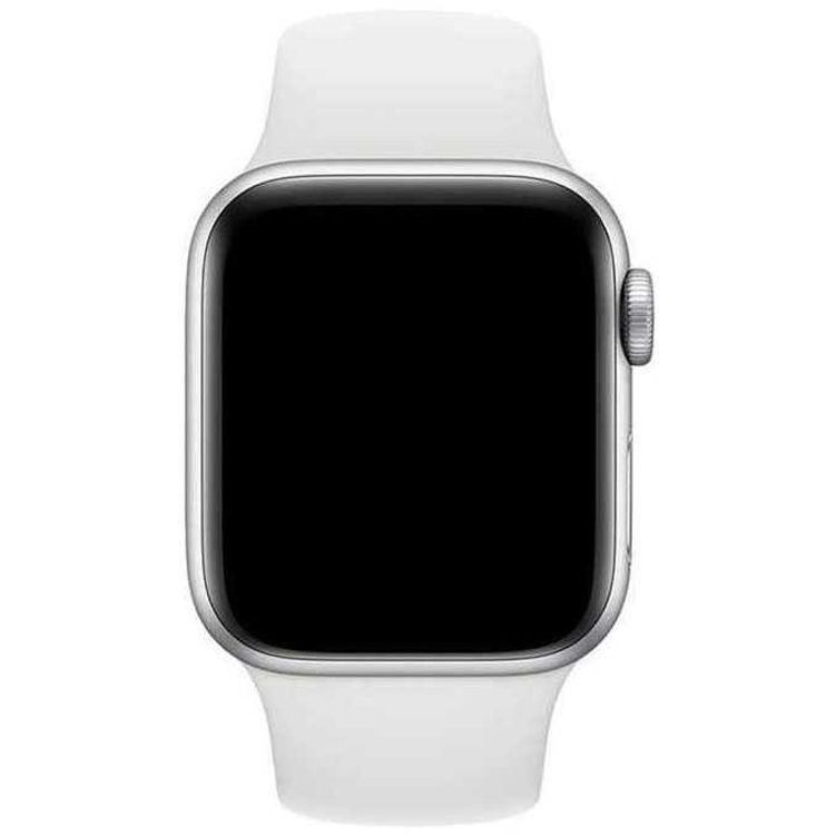سوار ساعة Porodo iGuard من السيليكون متوافق مع ساعة Apple 38/ 40/ 41 ملم - أبيض
