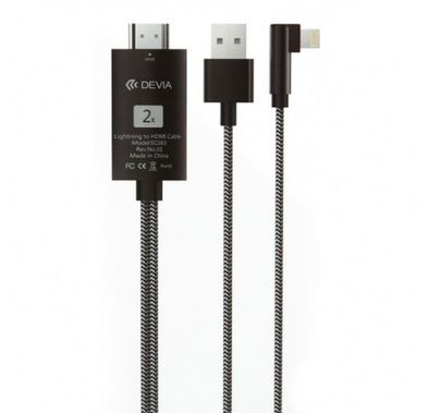 Devia Storm Series 3 in 1 HDMI Cable 2M - Black