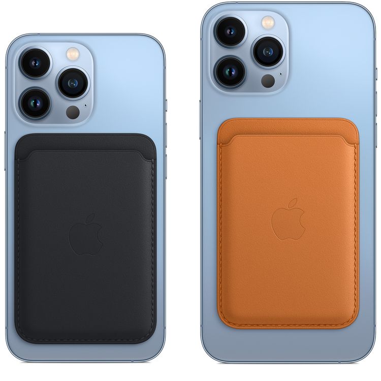 Apple Leather Wallet with MagSafe Compatible for iPhone - Dark Cherry