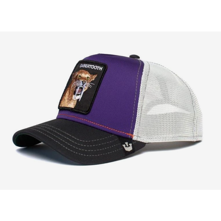Goorin Bros The Sabertooth Tiger Unisex Trucker Cap - Purple