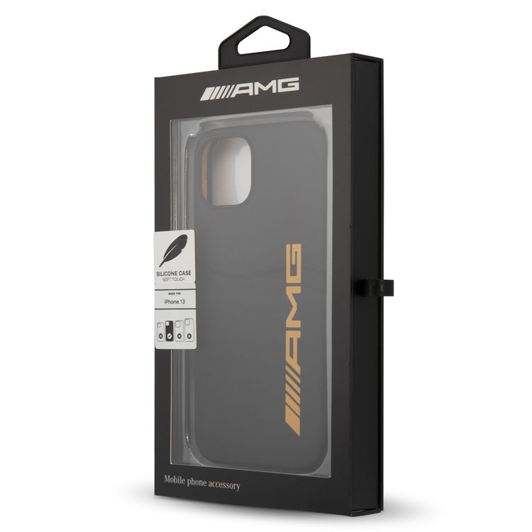 CG MOBILE AMG Liquid Silicone Case with Big Logo Compatible for iPhone 13 Pro Max (6.7") Easy Access to All Ports, Shock-Absorption, Anti-Scratch, & Drop Protection Back Cover Suitable with Wireless Charging Officially Licensed