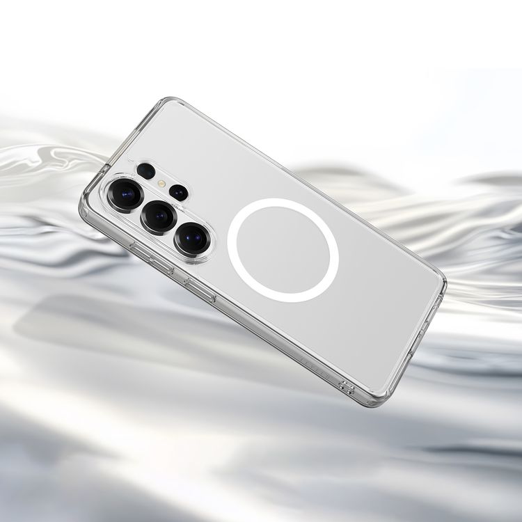 Levelo Clara MagSafe Clear Case for Samsung S26 Ultra, Raised Camera Edges, Scratch Resistance, Precision Fit, Shock-Resistant Bumper - Clear