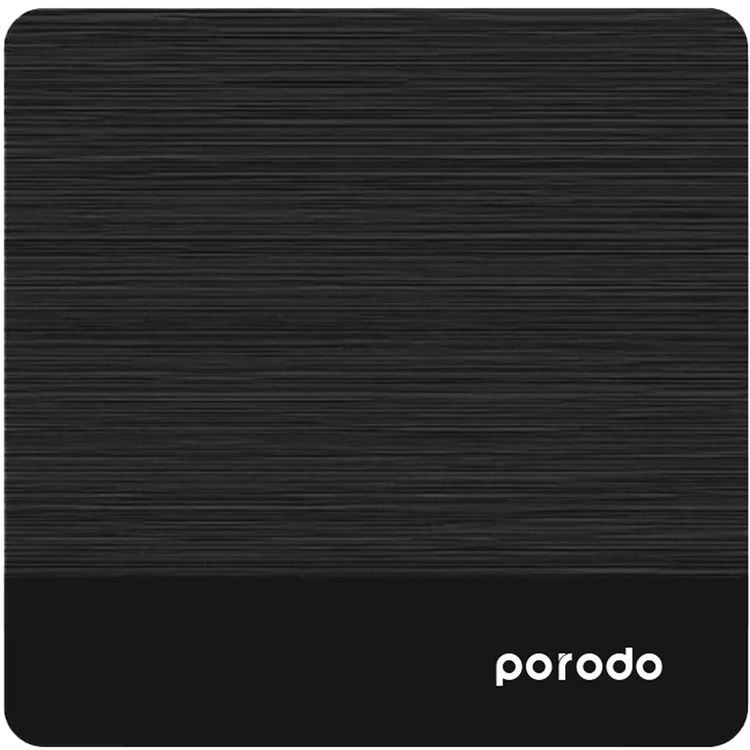 Porodo Android TV Box Video Streaming with 1080P Full HD, 8GB Storage, 1GB RAM,  Quad-Core, HDMI, 2× USB 2.0, RJ45, AV Output, Unlimited Streaming, UK 3-Pin Power Plug - Black