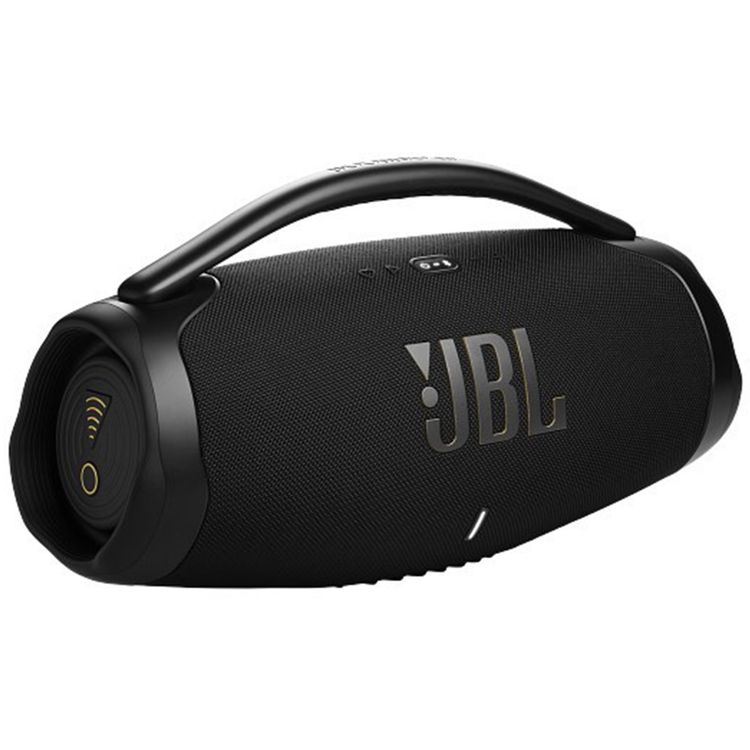 JBL Boombox 3 Portable Bluetooth Speaker with Wi-Fi, Water & Dust Protected, Deep Bass, Single Convenient App, Rechargeable Battery, 3D Dolby Atmos - Black
