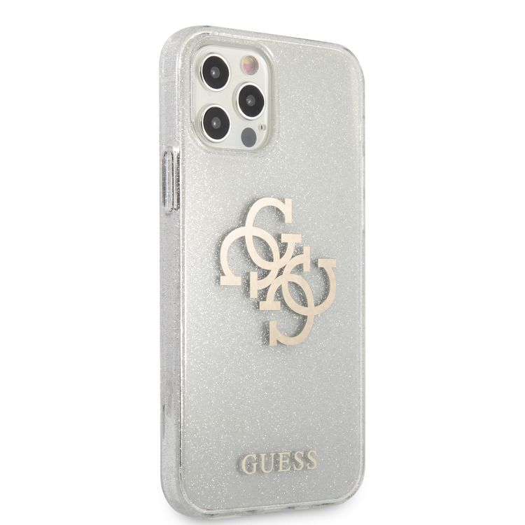 Karl Lagerfeld TPU Choupette Glitter Transparent Hard Case for Apple iPhone 12 / 12 Pro (6.1") - Clear