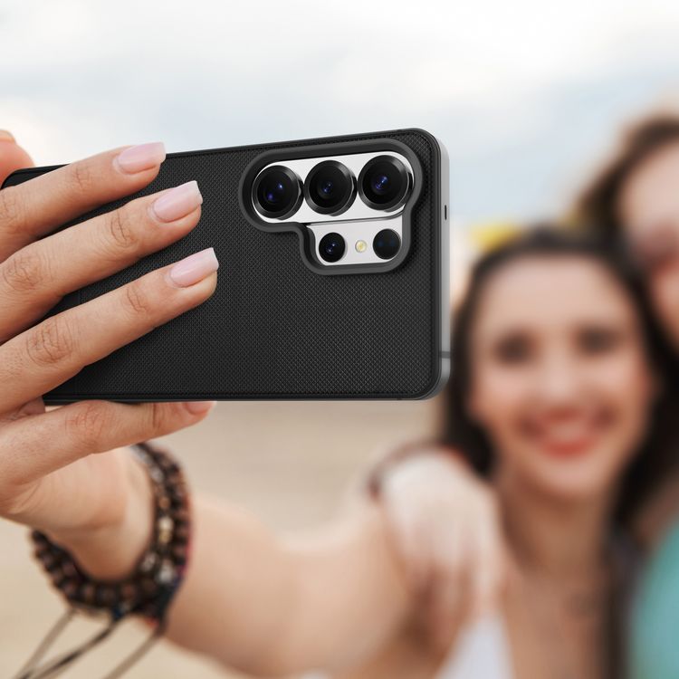 Levelo Cuir Leather Hybrid Case for Samsung Galaxy S26 Ultra with MagSafe Compatibility, Premium PU Leather, 5ft. | 1.5m Drop Tested Height, Strong N52 Magnets, Shock-Resistant Bumper, Comfortable Grip, Aluminum Alloy Frame for Camera & Buttons - Black