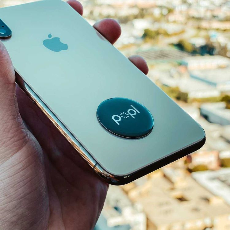 Popl Digital Business Card and Phone Accessory - NFC Tag That Instantly Shares Social Media, Contact Info, Music - Compatible with iOS and Android