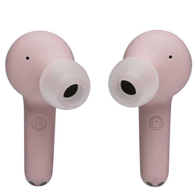JBL T215 TWS True Wireless In-Ear Earbuds, Pure Bass Sound, Bluetooth Headphones 25H Battery , Dual Connect, Compatible with Android and iOS - Pink