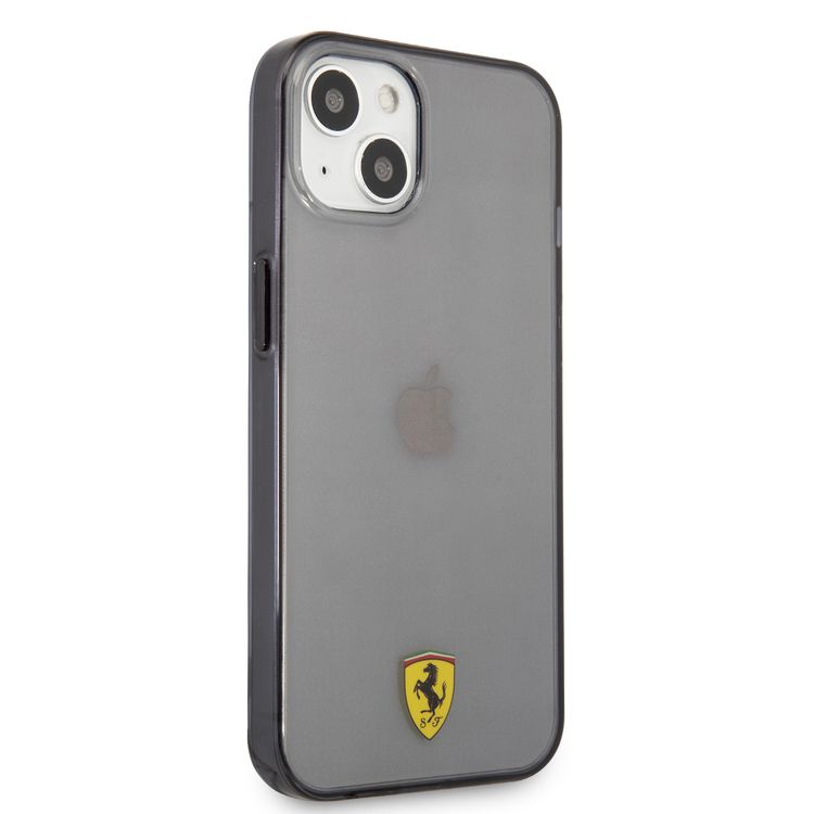 CG Mobile Ferrari Transparent Black Shadow Print Logo For iPhone 13 Mini (5.4") - Black