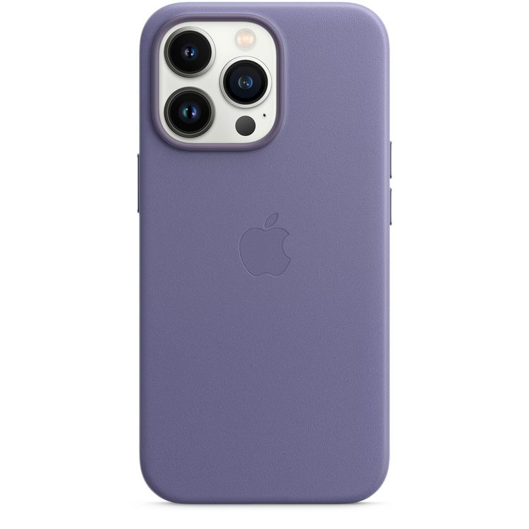 Apple Leather Case with MagSafe Compatible for iPhone 13 Pro (6.1") - Wisteria