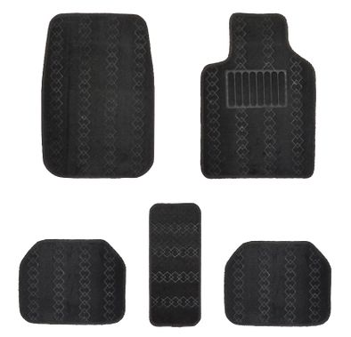 RoadPower Universal Car Floor Mats Patterned - Black
