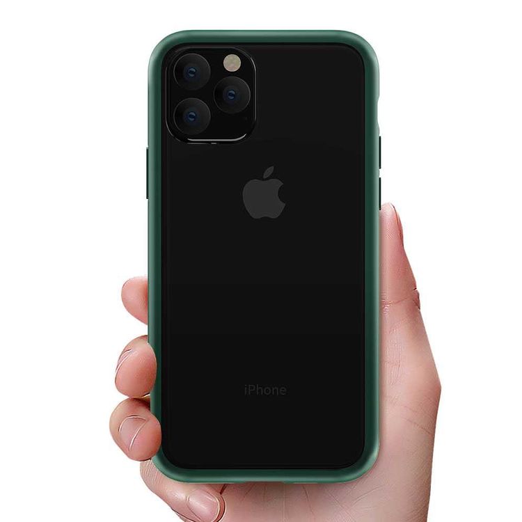 Devia New Shark4 Shockproof Case with Air Bag Anti-Falling Protection Compatible for iPhone 11 Pro (5.8") Scratch Resistance - 360° Full Protection Back Cover - Green