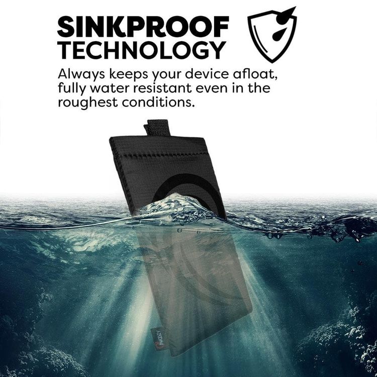 Phoozy Apollo II Series Thermal Mobile Phone Case Capsule, Prevents Overheating, Shock & Impact Protection, Insulated Ultra-Slim Weatherproof Pouch, Extends Battery Life - Black