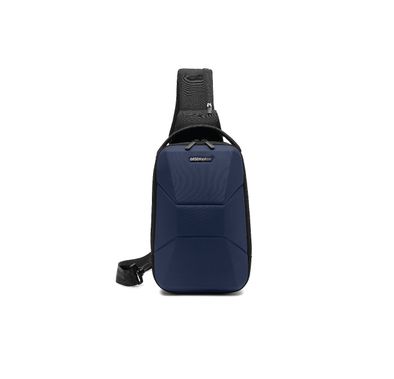 Green Lion Liverpool Crossbody Backpack with Adjustable Strap, Polyester Material, USB-A Charging Port, Compatible with Up to 7.9" Devices, 135cm Shoulder Strap Length - Blue