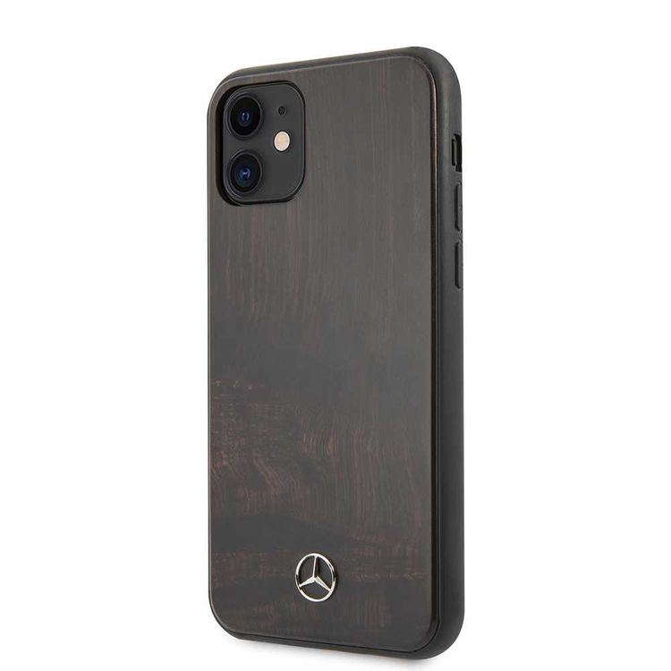CG MOBILE Mercedes-Benz RoseWood Hard Phone Case for iPhone 11 Officially Licensed - Brown