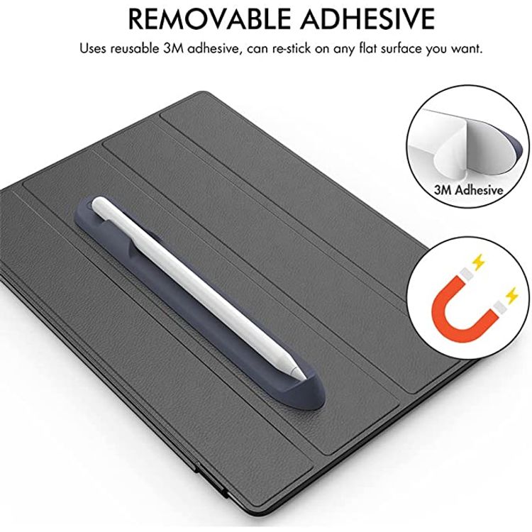 Ahastyle Silicone Holder With Magnetic, for Apple Pencil 1&2 - Midnight Blue