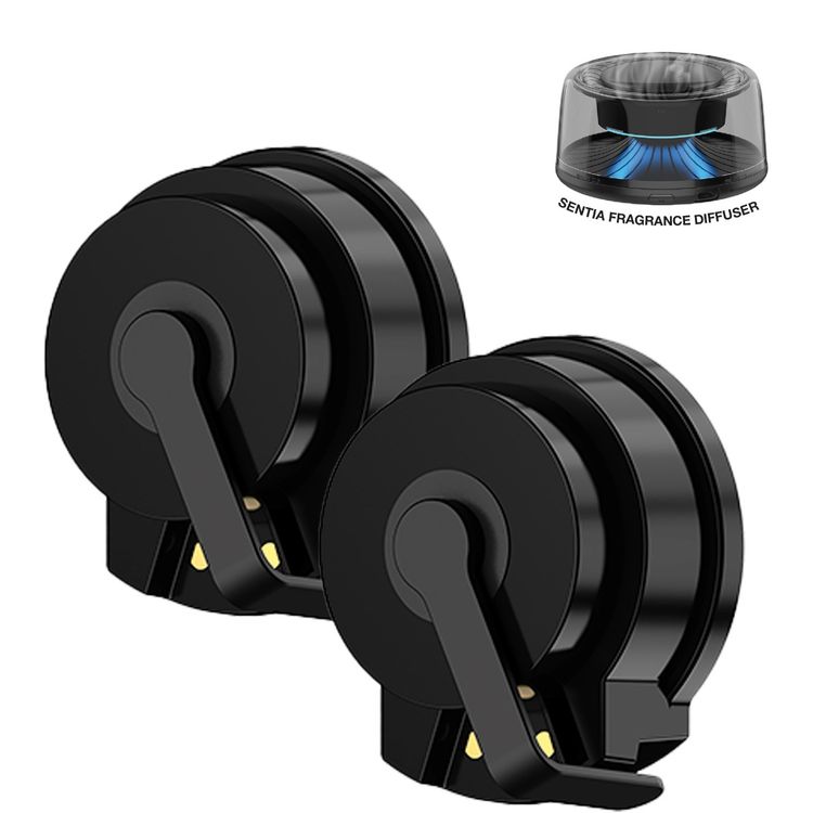 Green Lion Sentia Fragrance Diffuser Oil with Ocean Scent, Safe & Eco-Friendly, Long-Lasting Fragrance, 8mL Capacity, Spray 1300 Times, 2 pcs in the Box - Black