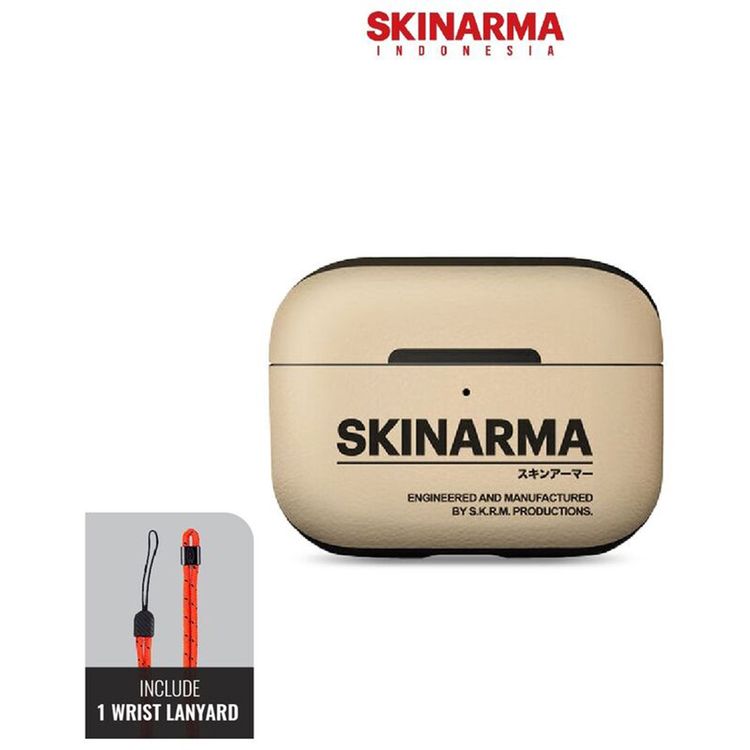Skinarma Spunk Case for AirPods Pro (2nd Gen) with Wrist Strap, 360º  Impact and Scratch Protection, Wireless Charging - Ivery