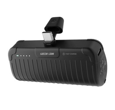 Green Pocket Size 20W Power Bank Type-C - Black