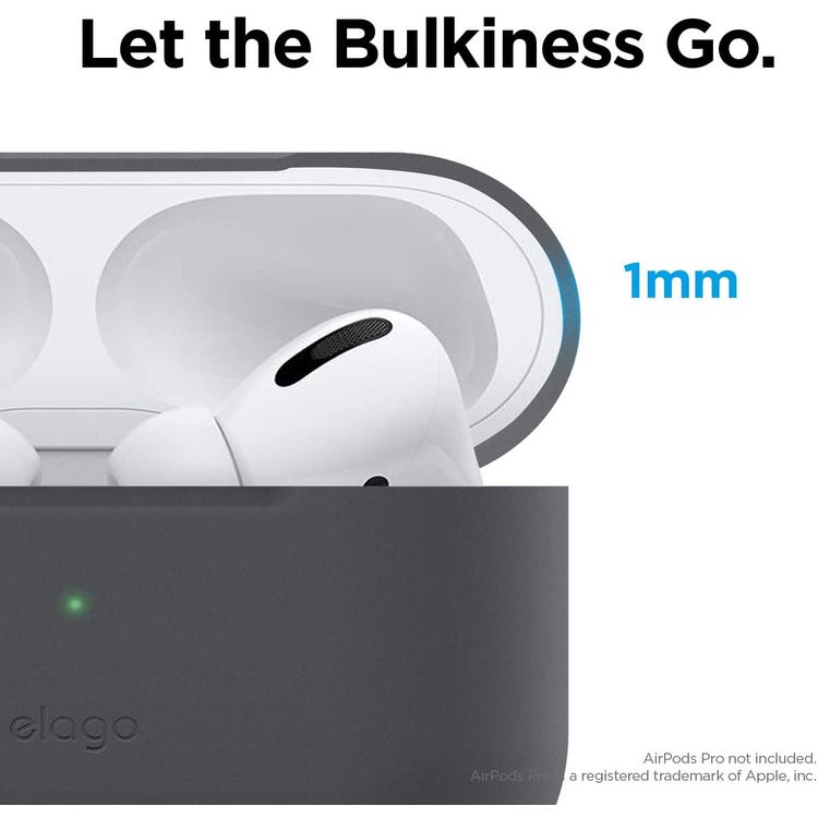 Elago Basic Slim Case for Apple Airpods Pro - Dark Gray
