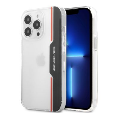 CG MOBILE AMG PC/TPU Hard Case Electroplated Area & Line Compatible for iPhone 13 Pro Max (6.7") Easy Access to All Ports, Shock-Absorption, Anti-Scratch, & Drop Protection