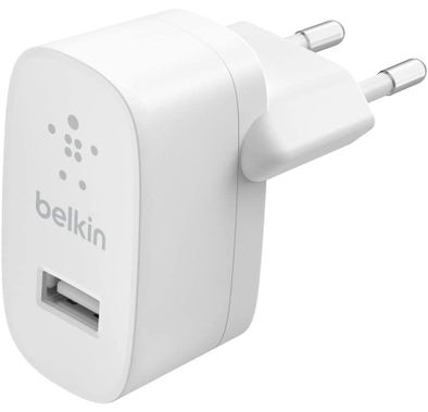 Belkin Boost Charge USB-A Wall Charger 12W EU, Fast Charge Lightweight & Compact Travel-friendly.+
