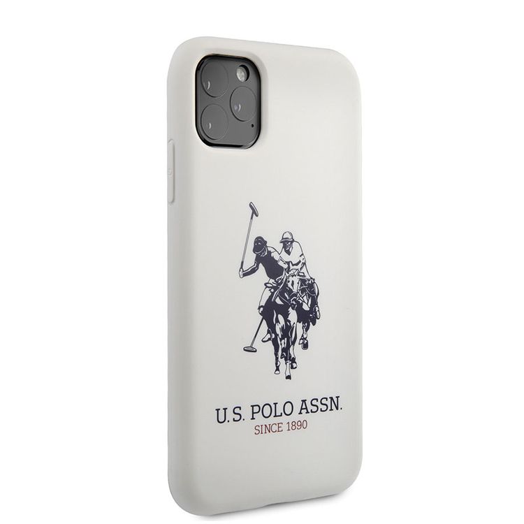 CG MOBILE U.S.Polo Assn. Silicone Effect Case Big Horse Logo Compatible for iPhone 11 Pro ( 5.8" ) Shock Resistant, Scratches Resistant, Easy Access to All Ports