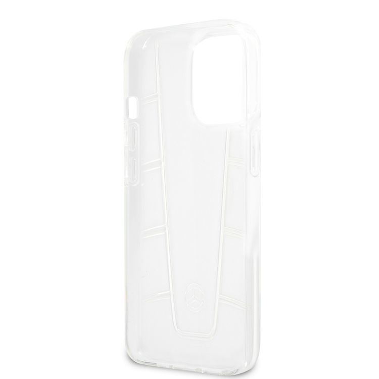 CG MOBILE Mercedes Benz Gradient Embossed 2 Case Compatible for iPhone 13 Pro Max (6.7") Easy Access to All Ports, Anti-Scratch, Shock Absorption & Drop Protection Back Cover Suitable with Wireless Charging Officially Licensed