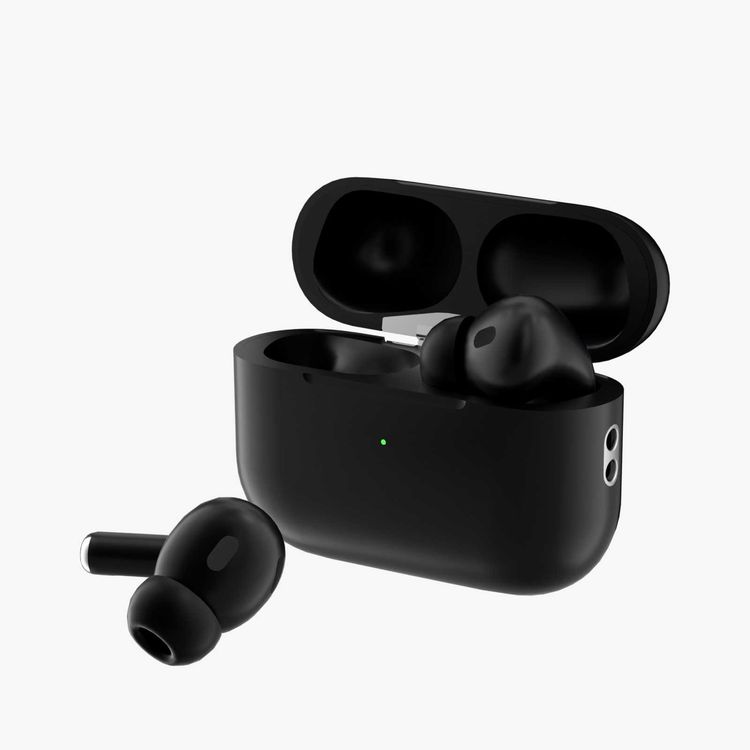 Green Lion True Wireless Earbuds Pro 2 with Wireless Charging, Touch Control, Premium ANC, Pop-Up Window, Comfort Wearing, Silicone Case & Lanyard Included - Black
