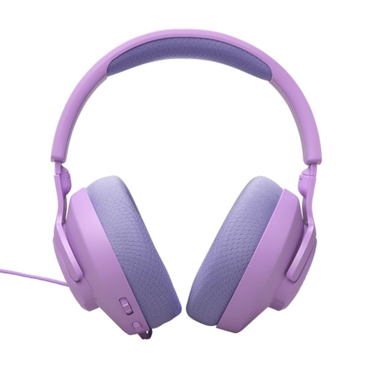 JBL Quantum 100M2 Wired Over-ear Gaming Headset, Lightweight & Compact Design, Memory Foam with Fabric Ear Cushions Material, 1.2m Cable Length, 40mm  Driver Size - Purple