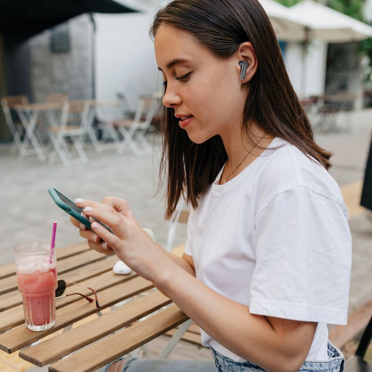 Green Lion River True Wireless Earbuds with ANC + ENC Clarity, Up to 7 Hours of Playtime, Smart in-Ear Detection, Bluetooth Version 5.4, -42dB Noise Reduction, 35 Hours Standby Time - Black