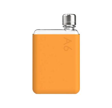 Memobottle A6 Silicone Sleeve with Thermal Insulation, Non-Toxic Material, Drop Protection, Matte Finish, Soft & Stylish - Mandarin