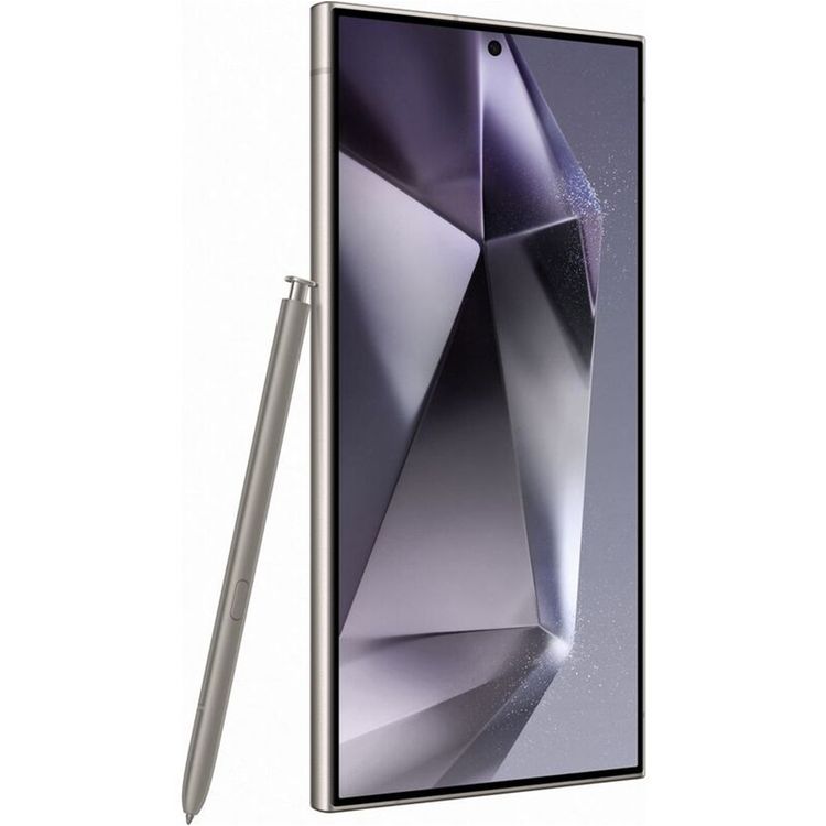 هاتف سامسونج جالاكسي إس 24 ألترا الذكي بتقنية شبكة الجيل الخامس، وقلم S Pen مدمج، وشاشة Dynamic AMOLED 2x مقاس 6.8 بوصة، وذاكرة وصول عشوائي (RAM) سعة 12 جيجابايت، وسعة تخزين 512 جيجابايت، ودقة كاميرا 200 ميجابكسل، ومعالج ثماني النواة، وشريحة eSIM مزدوجة، وبطارية تدوم طويلاً - بنفسجي تيتانيوم