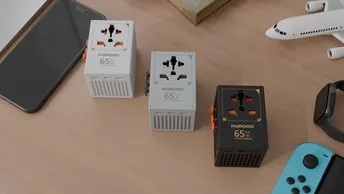 Porodo Travel Universal Charger in UAE | 4 USB-C & 1 USB-A Ports - Black Color | (PDFWCH038BK)