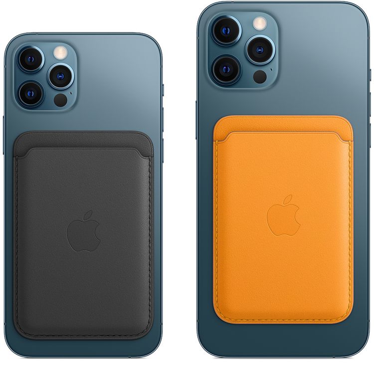 Apple Leather Wallet with MagSafe Compatible for iPhone - Black