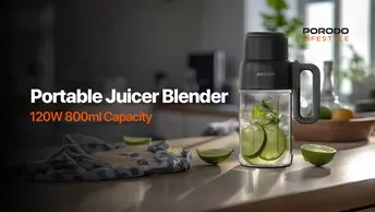 Porodo LifeStyle 120W 800ml Portable Juicer Blender (PD-P120JS-BK)