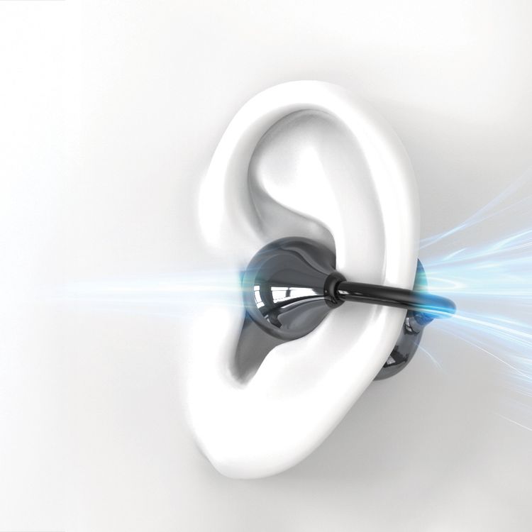 Green Lion Malibu Wireless Earbuds with Voice Assistant, Lightweight Design, Clear Voice Calls, Open-Ear Audio, Bluetooth Version 6.0, 180 Days standby Time, Up to 12 Hours Playtime, Type-C Charging Port, Smart Touch Control - Black