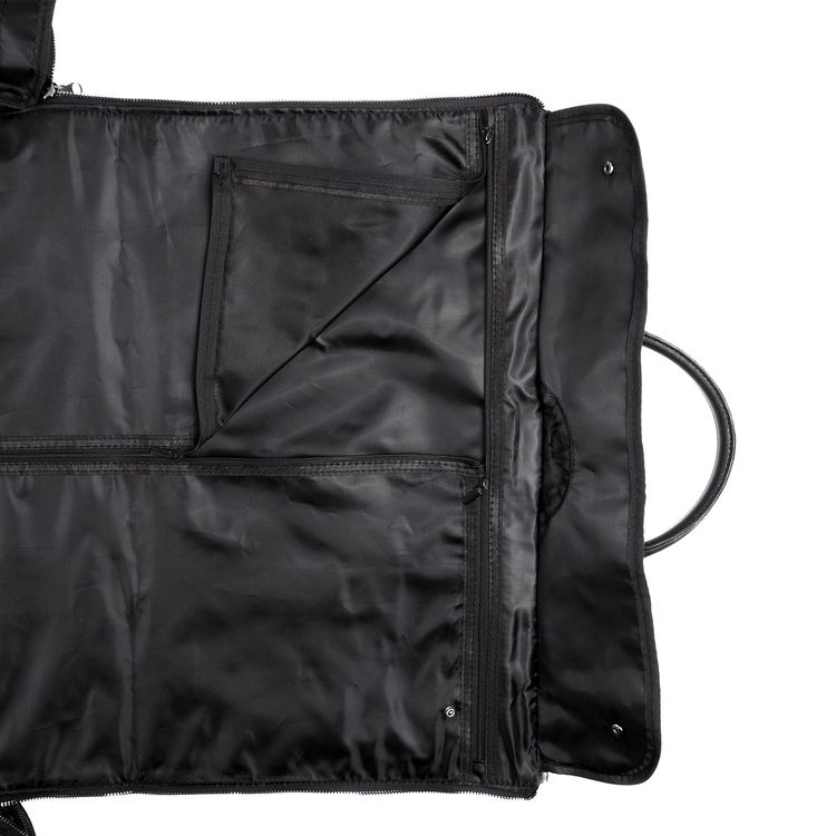Levelo Allinstyle Saffiano Leather Travel Duffle Bag, 40L Spacious Interior, Comfortable Portability, Water Resistant, Exquisite Safeguarding - Black