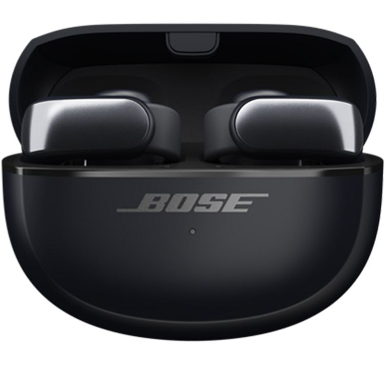 Bose Ultra Open Ear True Wireless Earbuds, Up to 48 Hours of Battery Life, Immersive Audio, Open-Air Design, Surprisingly Private, Snapdragon Sound, Long-Lasting Comfort - Black