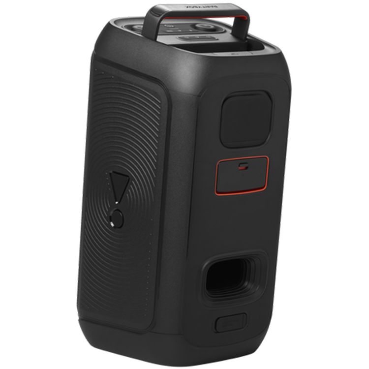 JBL PartyBox Club 120 Bluetooth Speaker, 12 Hours Play Time, Futuristic Lightshow, Foldable Handle, Splash Proof, Dual Mic & Guitar Inputs, Bluetooth Version 5.3 - Black