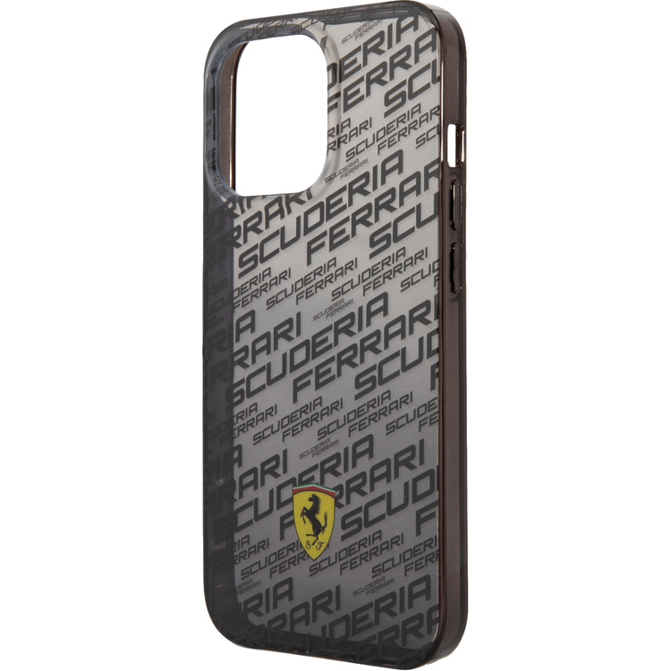 Ferrari PC/TPU Scuderia Dyed Bumper  Case, Drop protection, Compatible with iPhone 13 Pro - Black