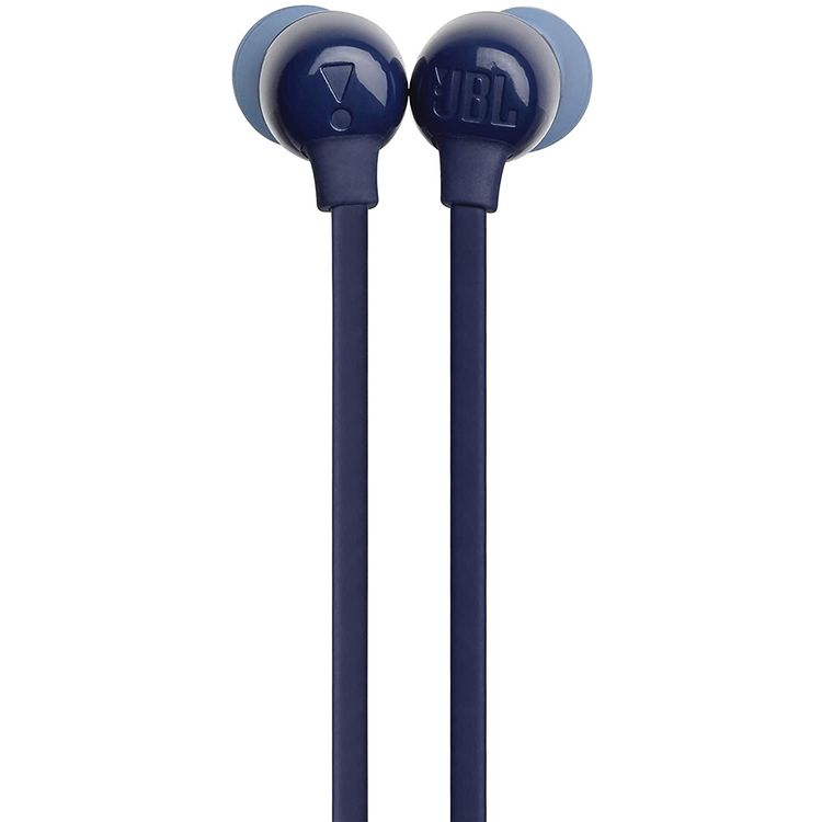 JBL T115BT Wireless In-Ear Headphones, Pure Bass Sound, 8 Hours Battery with Quickly Charge, Multi-point Connectivity, 3 Button Remote with Microphone - Blue
