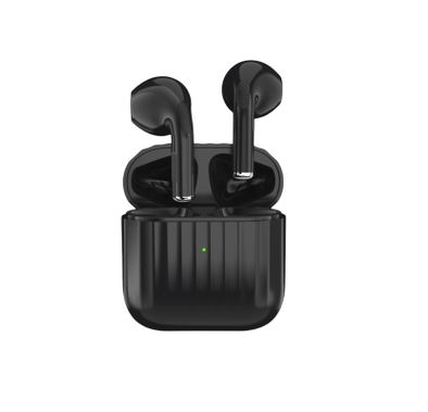 Green Lion Austin True Wireless Earbuds with Built-in Microphone, HiFi Sound, Dual-Mic, Touch Control, Voice Assistant, Type-C Charging, 3 Hours Playtime - Black