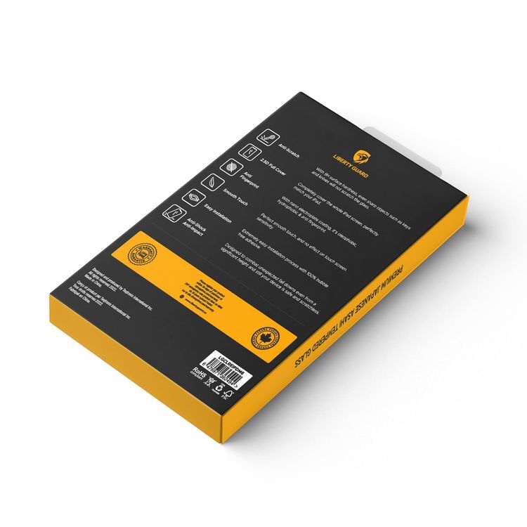 واقي شاشة ليبرتي جارد كامل شفاف بحافة مستديرة لجهاز آيباد ميني 6 مع مضاد للصدمات والتأثير، طلاء كهربائي نانوي، مضاد لبصمات الأصابع - شفاف