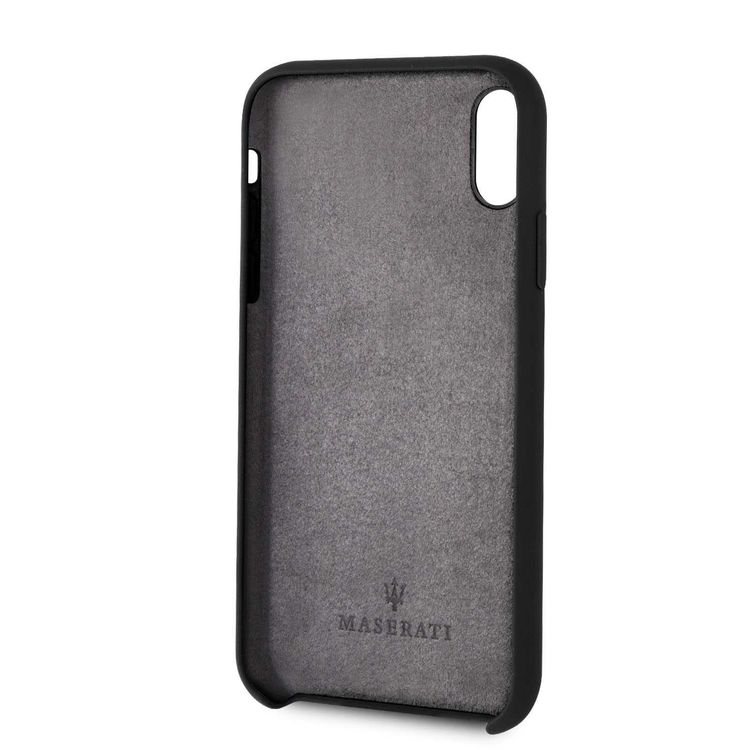 Maserati Silicone Hard Case for Apple iPhone Xr - Black