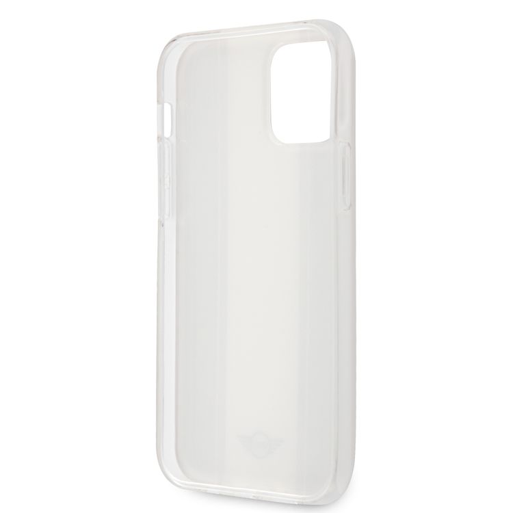 Mini Cooper PC/TPU Horizontal Stripes Hard Case for iPhone 12 Pro Max (6.7") - Red