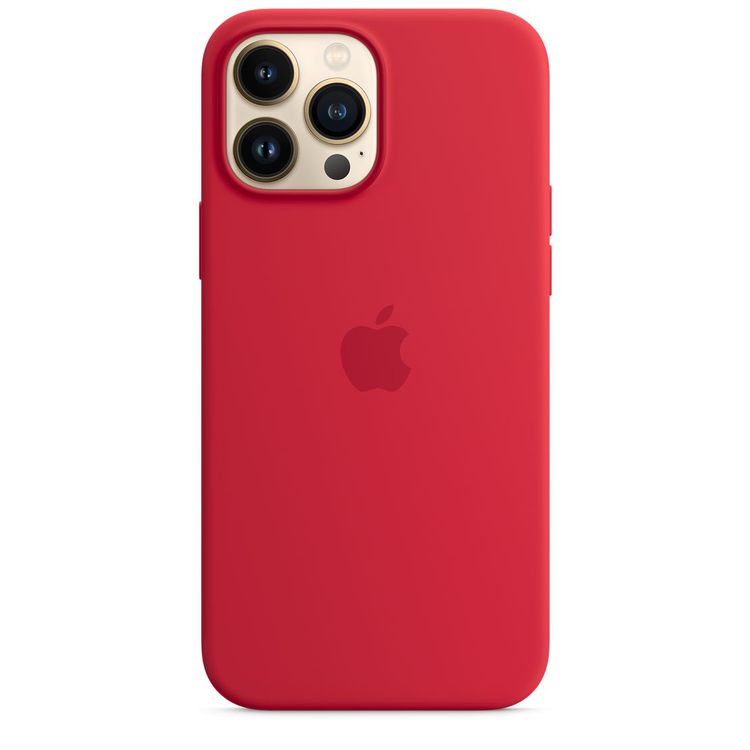 Apple Silicone Case with MagSafe Compatible for iPhone 13 Pro Max (6.7") – (PRODUCT) RED