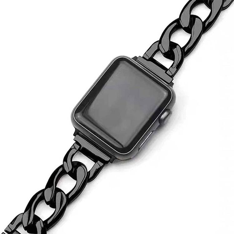 Green Lion Bella Watch Band for Apple Watch 42/44/45/49mm, Stainless Steel Material, High Grade Material, Comfortable to Wear, Designed for Women - Black