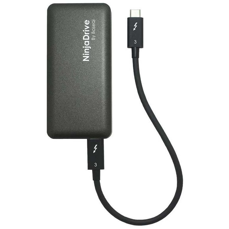 NinjaDrive External SSD Storage 512GB - Plug & Play Extreme Speed - Black