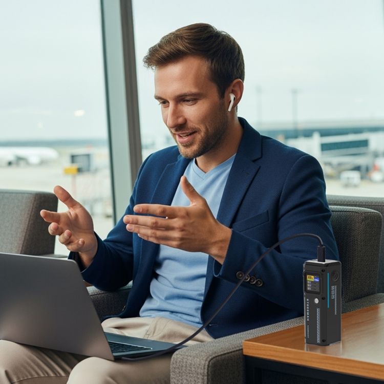 Powerology 27000mAh Smart Display Power Bank with 140W Power Delivery, USB-A & Dual USB-C Ports, 30cm 60W USB-C to USB-C Cable, Simultaneous Charging, Laptop Charging, Built-in Safeguards - Black